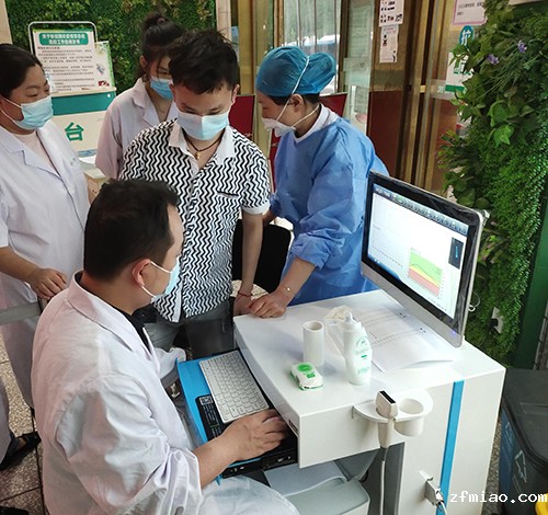 推车式骨密度测试仪厂家走进山东济南市中区中医综合诊所(图2) 推车式骨密度测试仪厂家走进山东济南市中区中医综合诊所(图2)